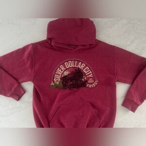 Kids Silver Dollar City Maroon Hoodie - GUC